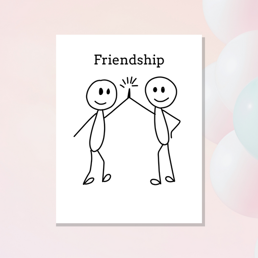 Friendship stick people