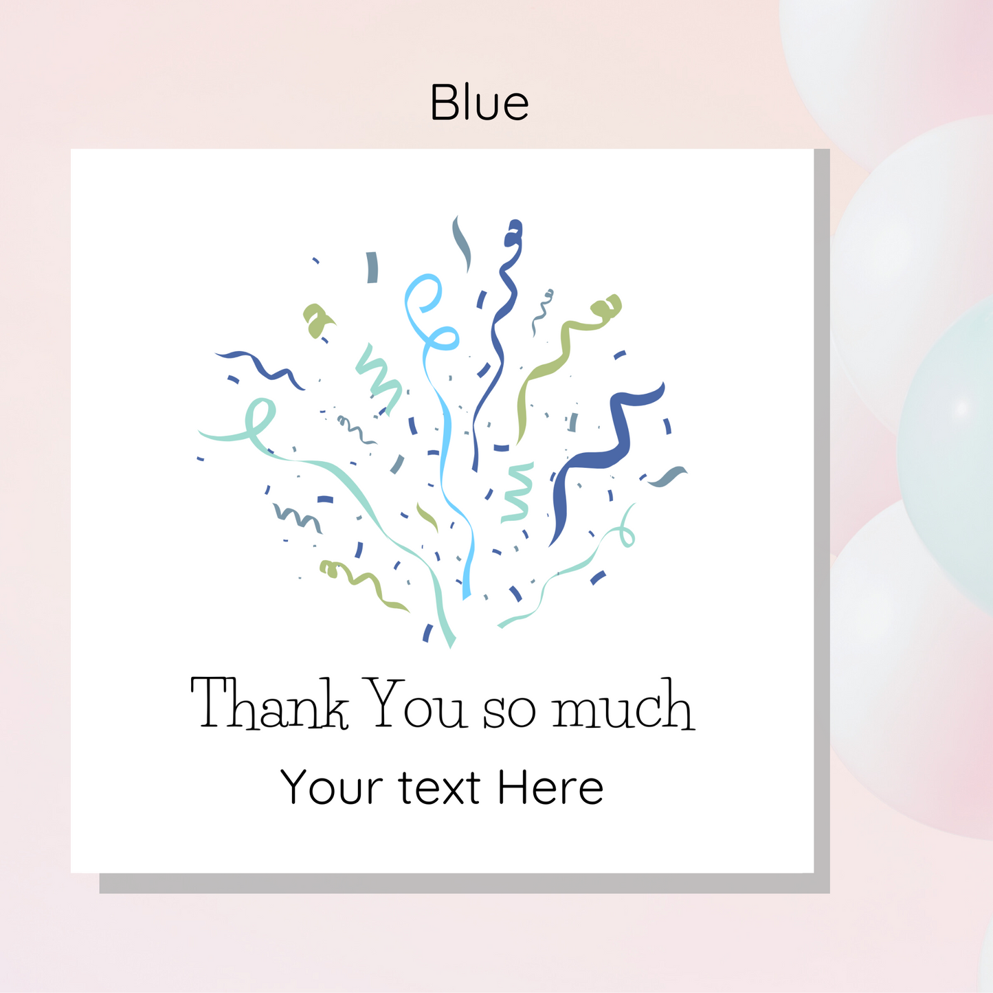 Cheerful thank you card