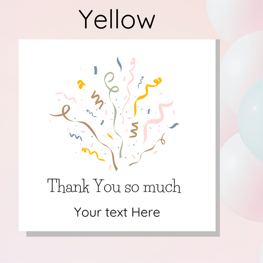 Cheerful thank you card